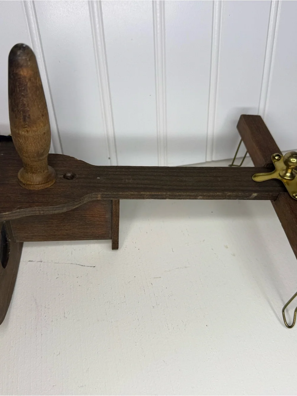 Antique Wooden Stereoscope with Handle and Viewing Cards 1900c